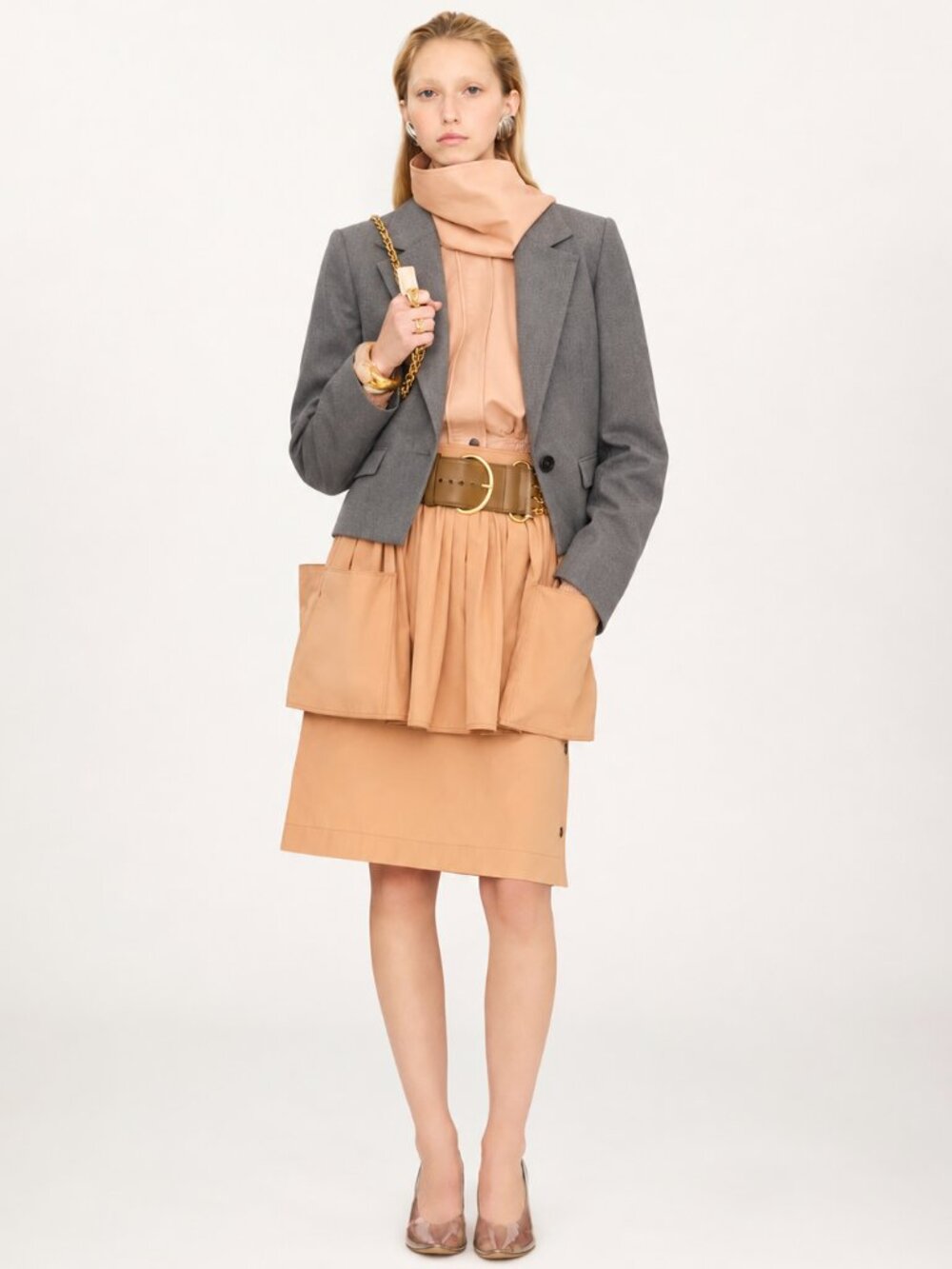Chloé Gray Blazer Size 38 (Small) Like New